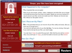 WannaCry ransomware virusu